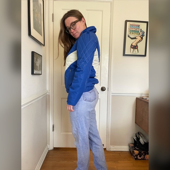 70s Vintage Ispo International Blue Ski Coat - Picture 3 of 12